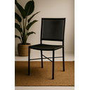 Ver imagem 6 de Cadeira Preta de Aço e Corda Náutica - Kit 4 – Ideal para Sala de Jantar, Cozinha ou Varanda