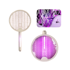 Raquete Elétrica com Luz Ultravioleta Recarregável