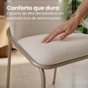 Ver imagem 6 de Conjunto para Sala de Jantar Mesa Ômega Tampo Redondo 90cm com 4 Cadeiras Rubi
