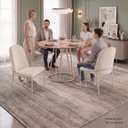 Ver imagem 5 de Conjunto para Sala de Jantar Mesa Ômega Tampo Redondo 90cm com 4 Cadeiras Rubi