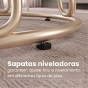 Ver mais imagens de Conjunto para Sala de Jantar Mesa Ômega Tampo Redondo 90cm com 4 Cadeiras Rubi