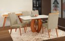 Ver imagem 1 de Mesa de jantar + 6 cadeiras Paris Tampo 160 cm Cappuccino