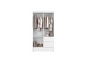 Ver imagem 2 de Guarda Roupa Coimbra 4 Portas 2 Gavetas Branco - Aramóveis