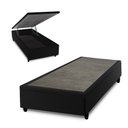 Ver imagem 1 de Box Baú Preto Solteiro 88x188x45 - King House
