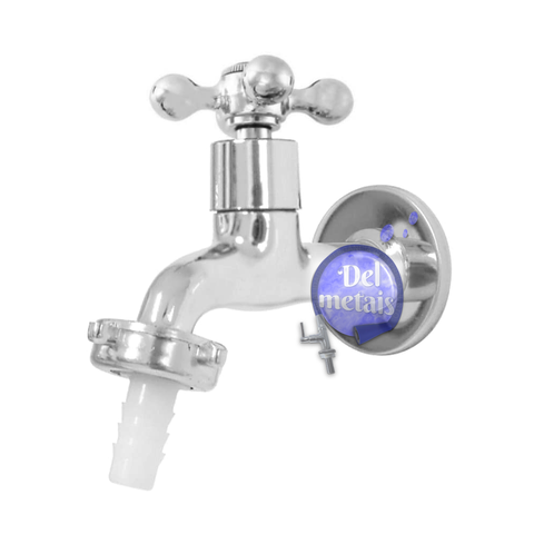 Torneira para Jardim Tanque Metal Alavanca Cromada 1128 C33 Cor:prateado