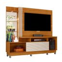 Ver imagem 5 de Estante para TV e Home Theater até 60 Polegadas 200cmx185cm 2 Portas com Rodizios Frizz Plus Branco Cinamomo/Off White