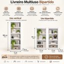 Ver imagem 4 de Estante Livreiro para Livros Decoração Escritório Branco
