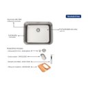 Ver imagem 2 de Cuba Tramontina Dora 50 Cor Aço Inox com Tábua de Madeira Cesto Coador e Dosador de Sabão 94018152