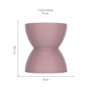 Ver imagem 3 de Banqueta Hydro Im In Pp Rose 32,7cm (altura)