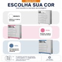 Ver imagem 2 de Cômoda Quarto 4 Gaveteiros Organizador Porta Multiuso Branco