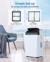 Ver imagem 6 de Takywep Ar Condicionado Portátil 12000 Btu Branco 3 em 1