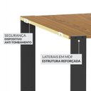 Ver imagem 7 de Guarda-Roupa Closet Modulado 70cm Cabideiro e 2 Gavetas Siena Yescasa Marrom/Preto
