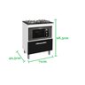 Balcao Gabinete P/ Cooktop 05 Bocas E P/ Forno Bur Cores Bpm PASSE BEM - 6