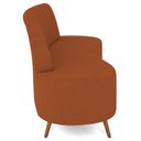Ver imagem 6 de Sofá 2 Lugares para Sala Living 135cm Pés Palito Tamar K04 Bouclê Terracota - Mpozenato