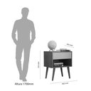 Ver imagem 3 de Mesa de Cabeceira Villare Jacaranda 100% Mdf / Robel Móveis