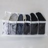 Colmeia Organizadora de Cuecas com 6 Divisórias em TNT Branco Plástico Transparente - 2