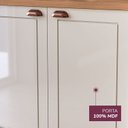 Ver mais imagens de Cozinha Pérola Rodapé 2 Peças Balcão 3 Gavetas 2 Portas e Balcão 2 Portas Yescasa Off White/Freijó