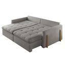 Ver imagem 3 de Sofá Cama Retrátil e Reclinável Lisboa 220cm Braço 10cm Meu Sofá Online