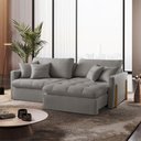 Ver imagem 6 de Sofá Cama Retrátil e Reclinável Lisboa 220cm Braço 10cm Meu Sofá Online