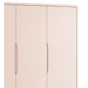Ver imagem 4 de Guarda-Roupa Retrô 3 Portas Théo New Rosa Fosco com Natural - Reller