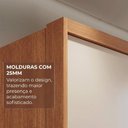 Ver imagem 6 de Guarda-Roupa Casal com 6 Portas e 4 Gavetas Multimóveis Crnvh-GRP146 Cinamomo/Bege