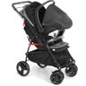 Carrinho de Bebe Galzerano Maranello Bebe Conforto Preto Cinza - 3