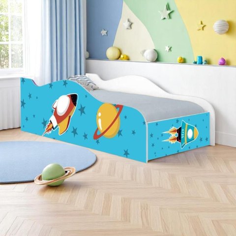 Mini Cama Joy Foguete Espacial com Colchão
