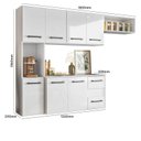Ver imagem 3 de Cozinha Suspensa Ana Clara 7 Portas Branco - FdECOR