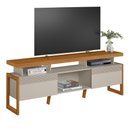 Ver imagem 2 de Rack Esmeralda Tv de até 70" Nature/off White Linea Brasil
