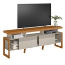Ver imagem 6 de Rack Esmeralda Tv de até 70" Nature/off White Linea Brasil