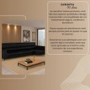 Ver imagem 6 de Sofá em Corino 344cm com Chaise 4 Lugares Pés em Metal Linha Premium Maximu