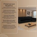 Ver imagem 4 de Sofá em Corino 344cm com Chaise 4 Lugares Pés em Metal Linha Premium Maximu