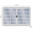 Ver imagem 2 de Janela de Aço de Correr 100x200cm 4 Folhas Minas Sul MGM