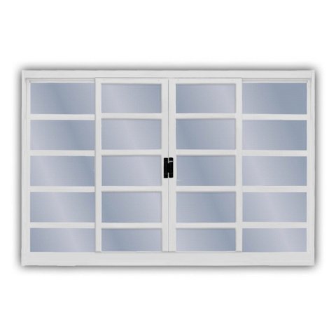 Janela de Aço de Correr 120x150cm 4 Folhas Minas Sul MGM Branco