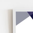 Ver imagem 2 de Geométrico Minimalista Quadro Moldura Branca 60x40cm