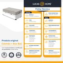 Ver imagem 2 de Cama Box Baú Solteiro King + Colchão de Molas Ensacadas Ortobom Airtech 96cm Suporta até 150 Kg