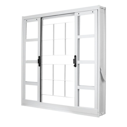 Janela de Aço de Correr 100x120cm 4 Folhas com Grade Minas Sul Mgm - 3