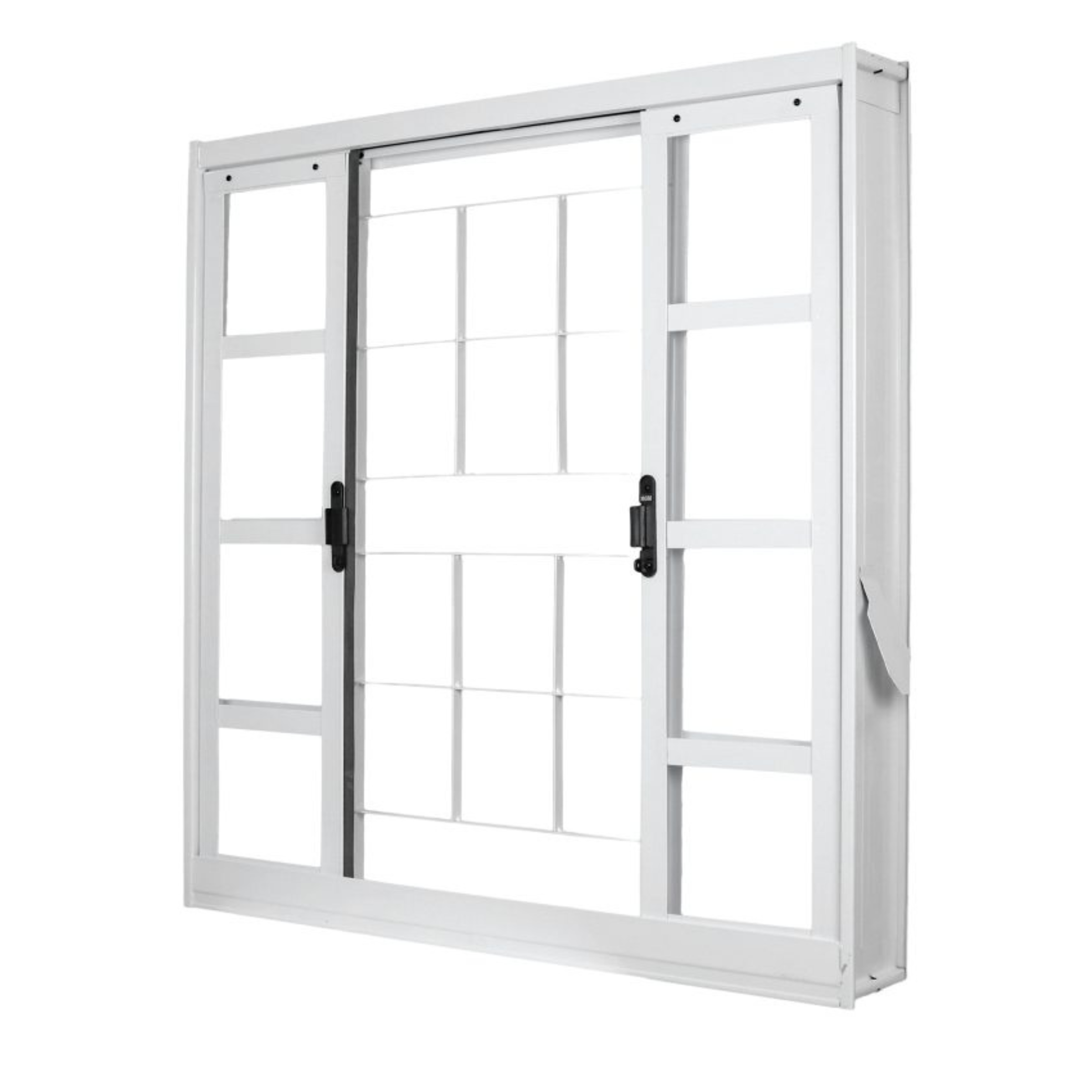 Janela de Aço de Correr 100x120cm 4 Folhas com Grade Minas Sul MGM - 3