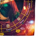 Ver imagem 3 de Toalha Tarot Tecido Exú Bandeira Cigana 70cm- Escolha Modelo:toalha Cigana do Oriente