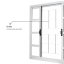 Ver mais imagens de Janela de Aço de Correr 100x150cm 4 Folhas com Grade Minas Sul Mgm