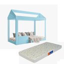Ver imagem 1 de Cama Infantil Montessoriana Crystal Com Colchão - Água