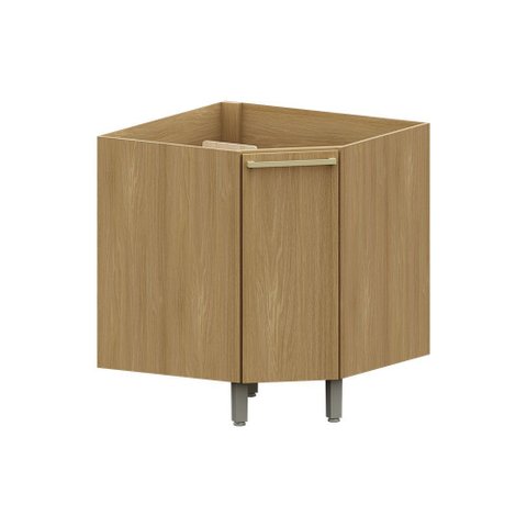 Balcão Diagonal 74cm 1 Porta Elegance Luciane Móveis