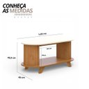 Ver imagem 2 de Mesa de Centro Vivalde Cinamomo/off White