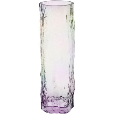 Vaso Decorativo Enfeite Casa Tronco Home&co Vidro 30x10x10cm Transparente
