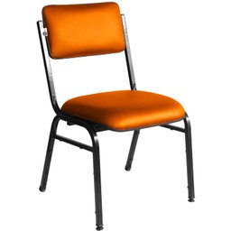 Kit com 3 Cadeiras para Auditórios Linha Hotel Smart Laranja - 3