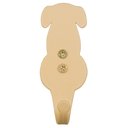 Ver imagem 1 de Gancho Cabideiro Cachorro Dourado Multiuso Pendurar Roupas Bolsas Casacos Acessórios