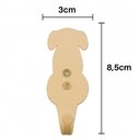 Ver imagem 3 de Gancho Cabideiro Cachorro Dourado Multiuso Pendurar Roupas Bolsas Casacos Acessórios