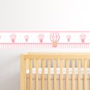 Ver imagem 1 de Balão Ursinho Rosa Adesivo de Parede Infantil Faixa Border