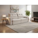 Ver imagem 1 de Sofá Luna 4 Lugares Retrátil Reclinável Veludo Luxo 2,00m