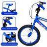 Bicicleta Infantil Menino Aro 16 com Rodinhas Freio V-brake Bicikids Azul Escuro - 2